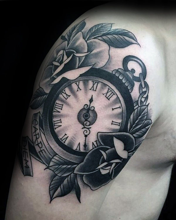 6 of the Best Traditional Clock Tattoo Ideas | Beauty Logic Blog