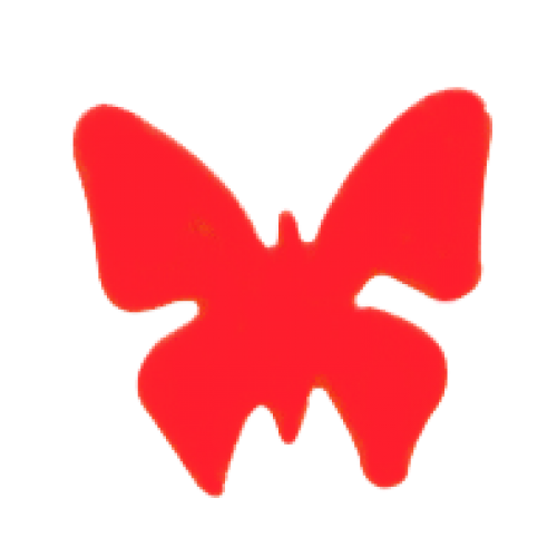 butterfly tanning sticker