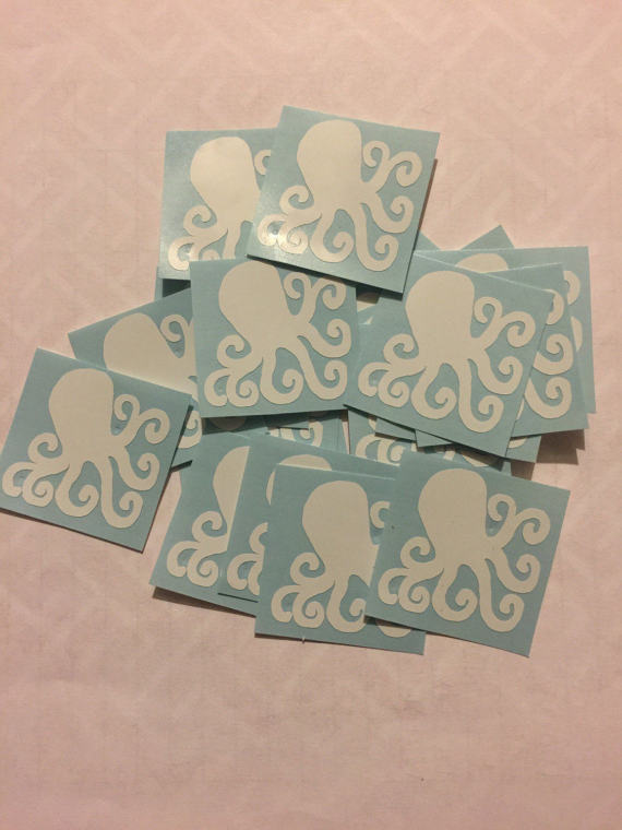 octopus tanning stickers