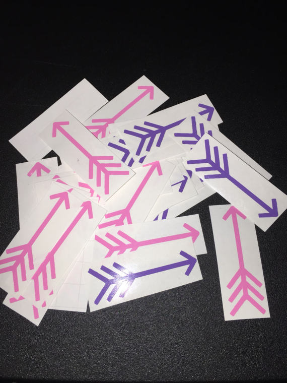 arrow tanning stickers