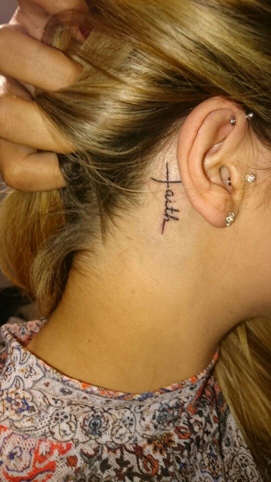 Tattoos behind the ear