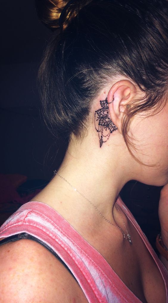 Tattoos behind the ear