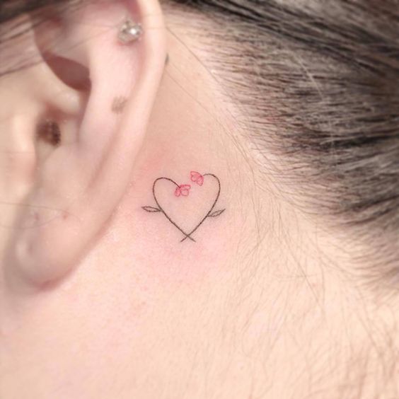 Tattoos behind the ear