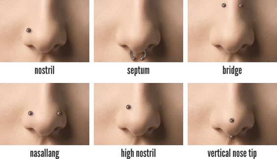 Different Types Of Nose Piercing