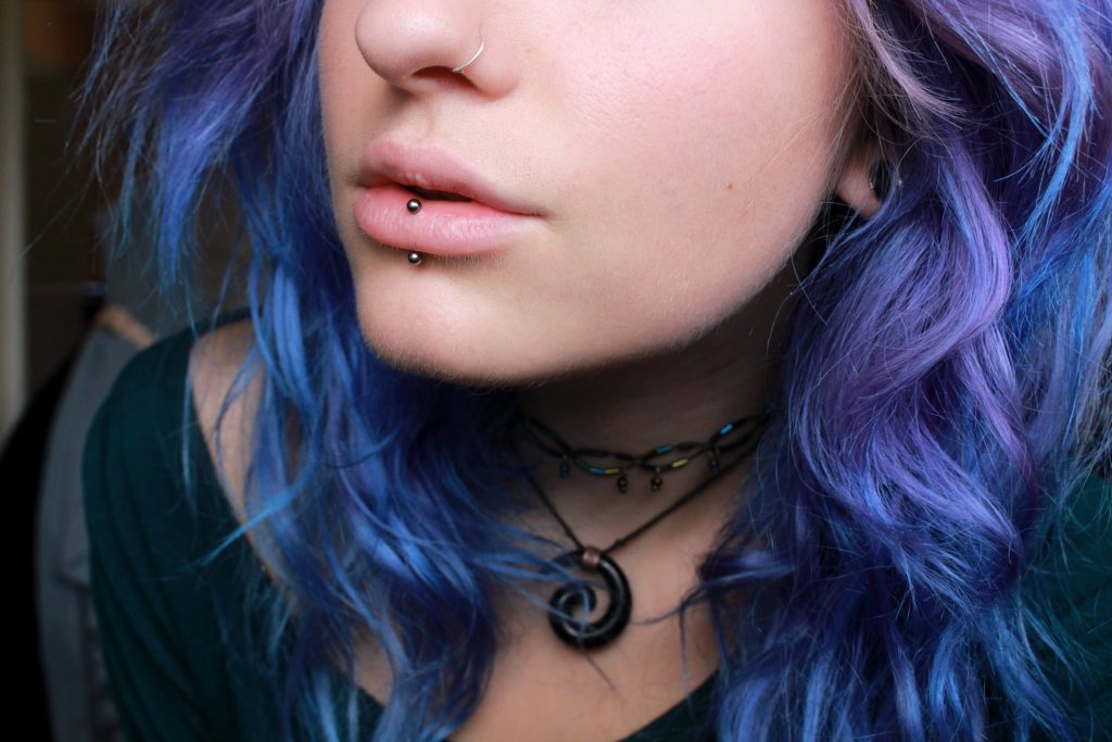 Inverted Labret Piercing